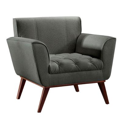 Conjunto 2 Poltronas Lyz Castellar Móbile Cinza