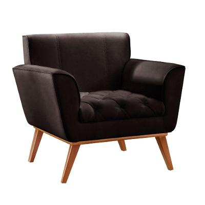 Conjunto 2 Poltronas Lyz Castellar Móbile Preto