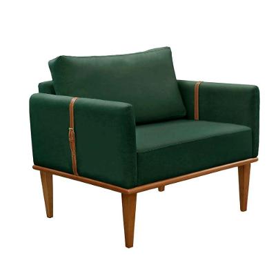 Conjunto 2 Poltronas Milla Veludo Castellar Móbile Verde