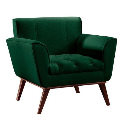 Conjunto 2 Poltronas Lyz Veludo Castellar Móbile Verde