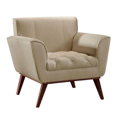 Conjunto 2 Poltronas Lyz Castellar Móbile Bege