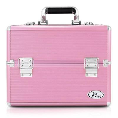 Maleta Profissional De Maquiagem Jacki Design - Rosa