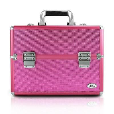 Maleta Profissional De Maquiagem Pink Tamanho Grande Jacki Design