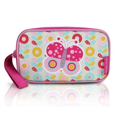 Estojo Tamanho Médio Rosa Pequeninos Jacki Design Fúcsia - Borboleta