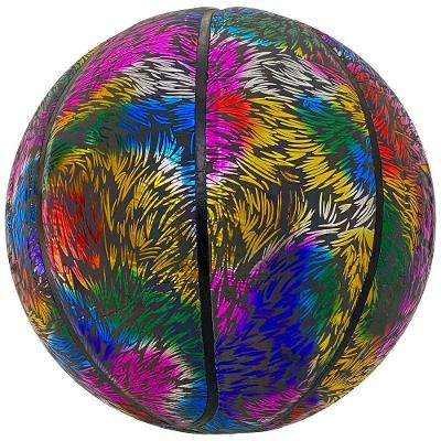 Bola Basquete Luminoso - Brilhante Reflexivo Holográfica Esporte Treinamento Crianças E Adultos – Wct Fitness