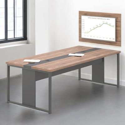 Mesa Sala De Reunião Com Paniel De Tv Parma Noce Preto