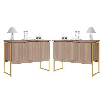 Conjunto De Buffets Industriais Milão Montana Dourado