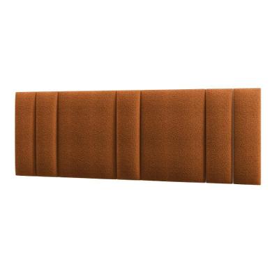 Cabeceira King Estofada Com Led Boucle Teracota