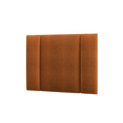 Cabeceira Solteiro Estofada Com Led Boucle Teracota