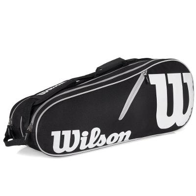 Raqueteira Wilson Esp Advantage Ii X6 Cor Preta E Branca
