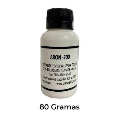 Fluxo Solda Prata 80g Aron 200