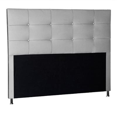 Cabeceira Roma 1,40 Cm Cama Box Casal Corino Cinza
