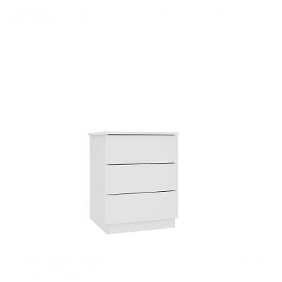 Mesa De Cabeceira Veronna 3 Gavetas Tcil Neve