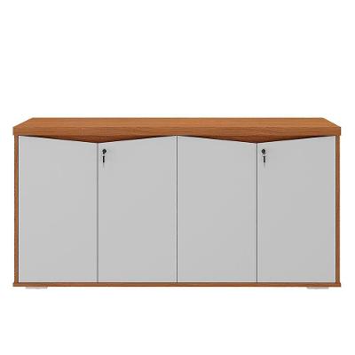 Balcão Para Escritório Com Chave 148cm Corp A06 Freijó/branco - Mpozenato