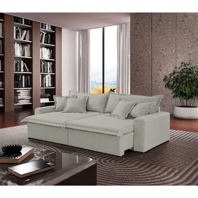 Sofá Montreal Veludo 02 Módulos 80cm B25cm Meu Sofá Online B026 Veludo Prata