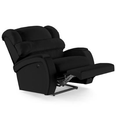 Poltrona Do Papai Reclinável Kalie Power Elétrica Usb Fh9 Pu Preto - Mpozenato