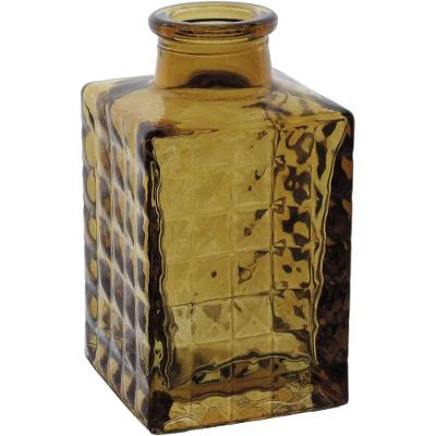 Vaso Decorativo Enfeite Casa Garrafa Home&co Vidro 9x5x5cm Marrom