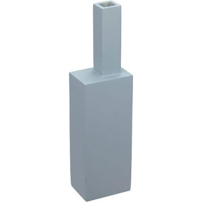 Vaso Decorativo Enfeite Casa Aparador Caixa Home&co Resina 30x8x6cm Cinza