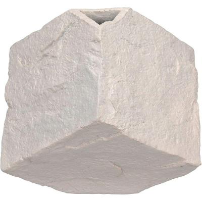 Vaso Decorativo Enfeite Casa Aparador Cubo Home&co Resina 12x15x15cm Rosa