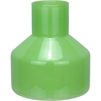 Vaso Decorativo Enfeite Casa Garrafa Home&co Vidro 14x13x13cm Verde