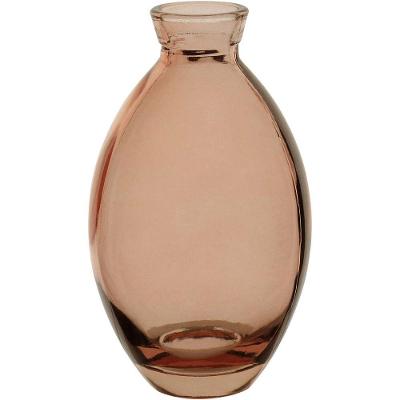 Vaso Decorativo Enfeite Casa Garrafa Home&co Vidro 12x7x7cm Rosa