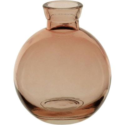 Vaso Decorativo Enfeite Casa Garrafa Home&co Vidro 9x7x7cm Rosa