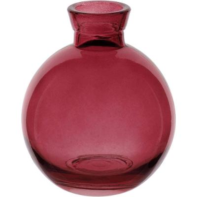 Vaso Decorativo Enfeite Casa Garrafa Home&co Vidro 9x7x7cm Vinho