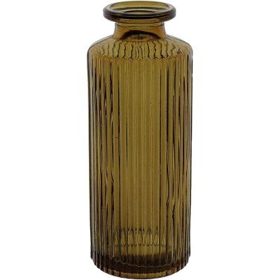 Vaso Decorativo Enfiete Casa Garrafa Home&co Vidro 13x5x5cm Marrom