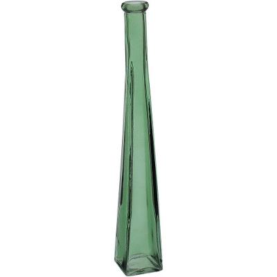 Vaso Decorativo Enfeite Casa Floreiro Home&co Vidro 31x4x4cm Verde