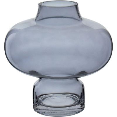Vaso Decorativo Enfeite Casa Vintage Home&co Vidro 20x20x20cm Fume