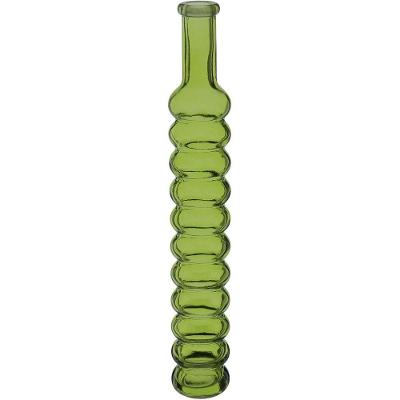 Vaso Decorativo Enfeite Casa Floreiro Home&co Vidro 30x6x6cm Verde