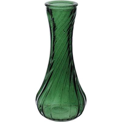 Vaso Decorativo Enfeite Casa Garrafa Home&co Vidro 15x7x7cm Verde