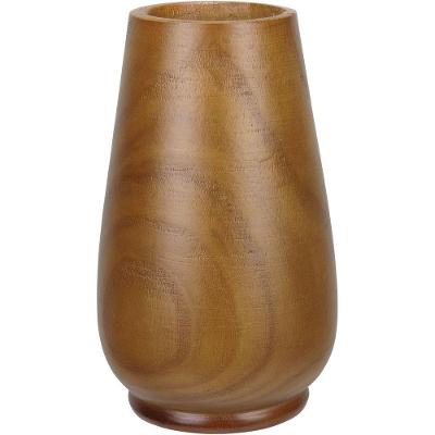 Vaso Decorativo Enfiete Casa Aparador Home&co Madeira 24x14x14cm Natural