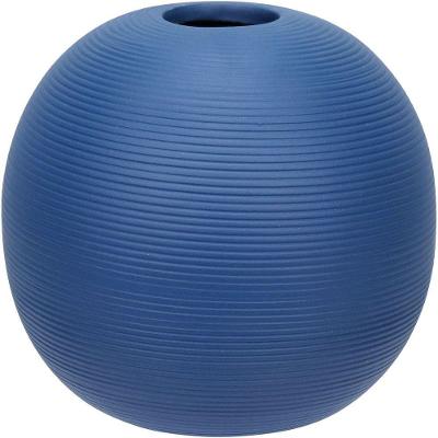 Vaso Decorativo Enfeite Casa Aparador Home&co Cerâmica 11x12x12cm Azul