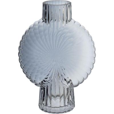 Vaso Decorativo Enfeite Casa Caracol Home&co Vidro 24x17x6cm Fumê
