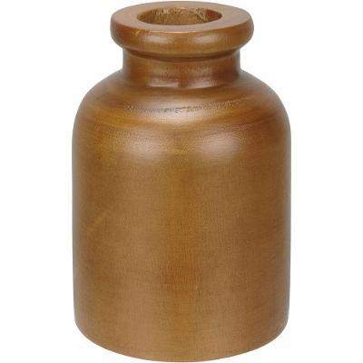 Vaso Decorativo Enfeite Casa Aparador Home&co Madeira 18x12x12cm Natural