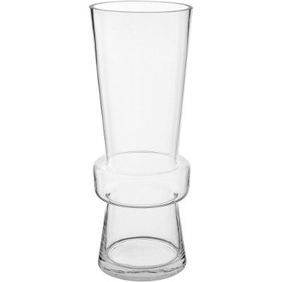 Vaso Decorativo Enfeite Casa Home&co Vidro 38x14x14cm Transparente
