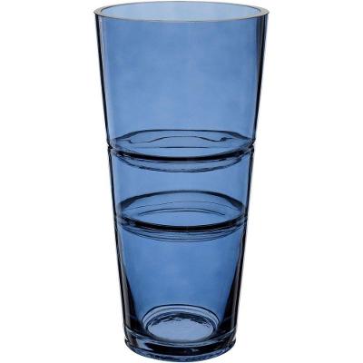 Vaso Decorativo Enfeite Casa Home&co Vidro 28x14x14cm Azul