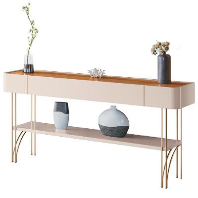 Aparador Decorativo Industrial Sala De Estar Jantar La Vie B01 Off White Cinamomo - Lyam Decor