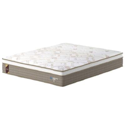 Colchão Casal King Molas Ensacadas Guarda Costas Alameda 193x203x30cm Marrom/branco Probel Marrom