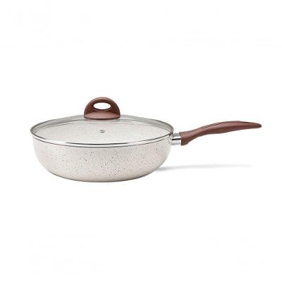 Wok Com Tampa 28 Ceramic Life Granada Indução - Brinox 28 Cm Vanilla Brinox