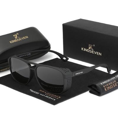 Óculos De Esporte Polarizados Kingseven , Lente Completa Preto