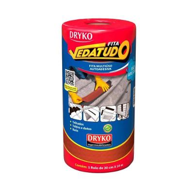 Fita Vedatudo Alumínio Terracota Multiuso Autoadesiva - Dryko 30cm X 10m