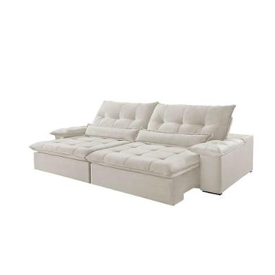 Sofá Nivus Linho 02 Módulos De 120cm B25cm Meu Sofá Online A302 Linho Branco