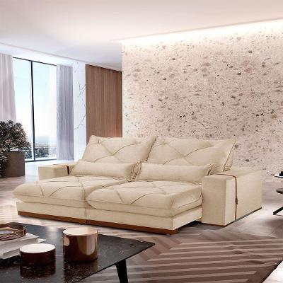 Sofá Turim Linho 02 Módulos De 100cm B25cm Meu Sofá Online A294 Linho Creme
