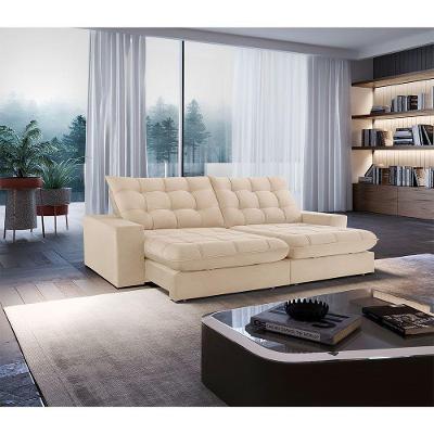 Sofá Livy Linho 02 Módulos De 80cm B25cm Meu Sofá Online A294 Linho Creme