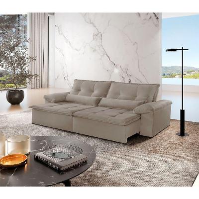 Sofá Parma Veludo 02 Módulos De 100m B25cm Meu Sofá Online B002 Veludo Capuccino