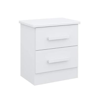 Mesa De Cabeceira 2 Gavetas New Athos D'doro Branco