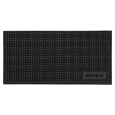Tapete Escorredor Para Bar 30 Cm Borracha Preto Linha Acessórios Para Bar E Vinho Brinox Preto
