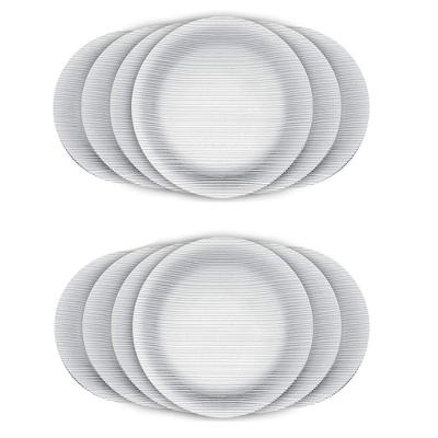 Prato Raso Vidro Duralex 23cm Diamante 12 Unidades - Nadir